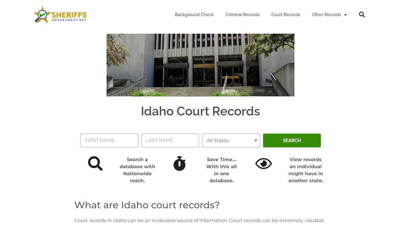 Idaho Court Records: ID Civil and Criminal Case + Docket ...